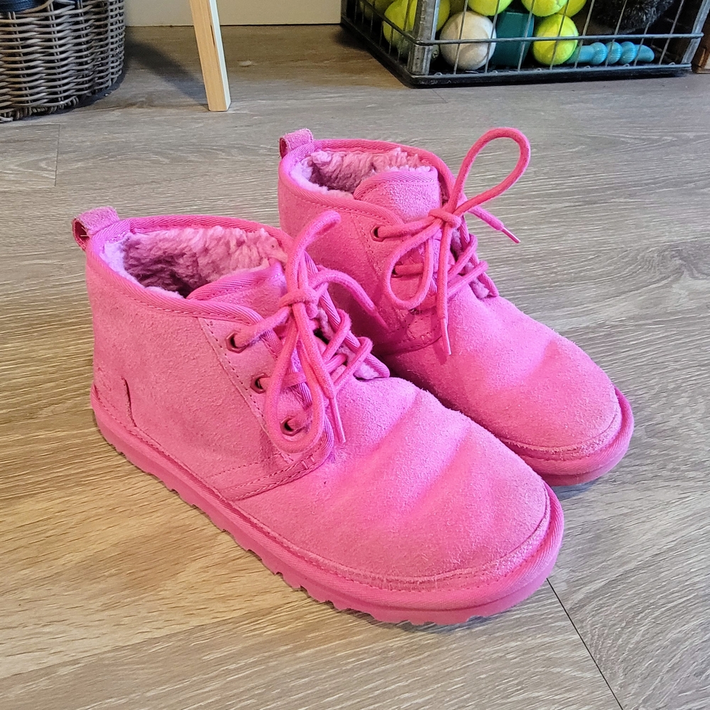 UGG Fuchsia Suede Boots